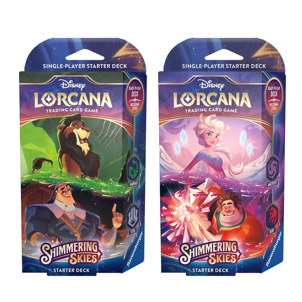 Disney Lorcana: Shimmering Skies Starter Deck [Set of 2]