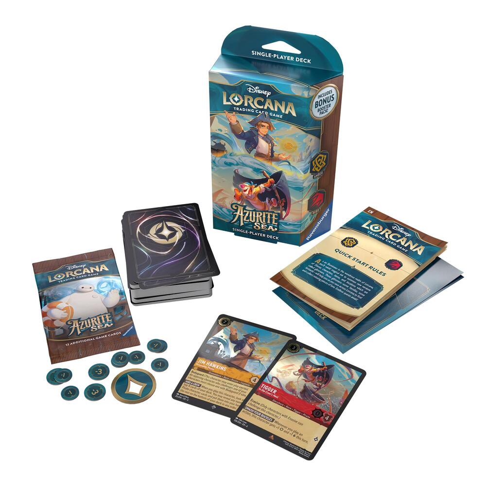 Disney Lorcana: Azurite Sea Starter Deck (Amber & Ruby)