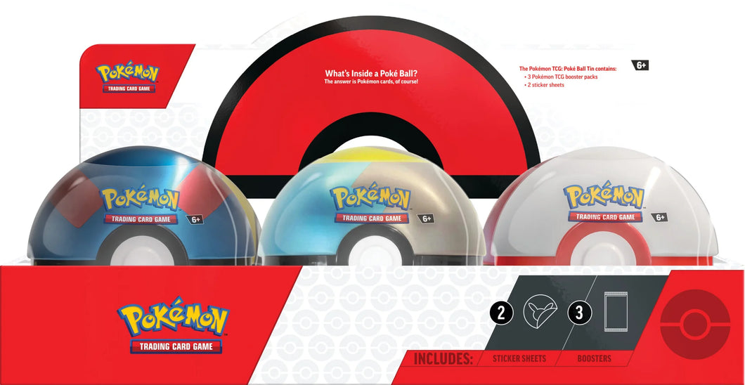 Pokemon Poke Ball Tin(2024): Trading Card Game (Styles May Vary)