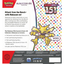 Load image into Gallery viewer, Pokémon TCG: Scarlet and Violet 151 Collection Alakazam ex
