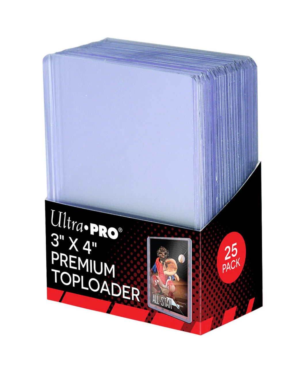 Ultra Pro Toploaders - 3 x 4 - Clear - Premium (25 per Pack)