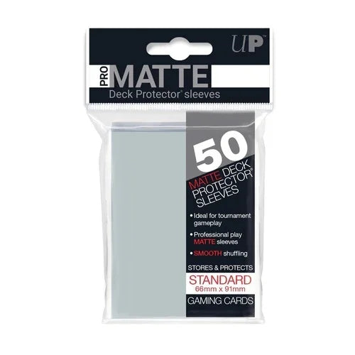 Clear PRO-Matte Deck Protector Sleeves Standard Size